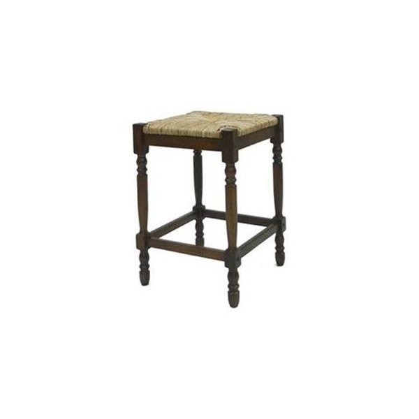 Carolina Chair & Table Company Carolina 2662-RTA-NC 24 in. Chestnut Covington Counter Stool 2662-RTA-NC